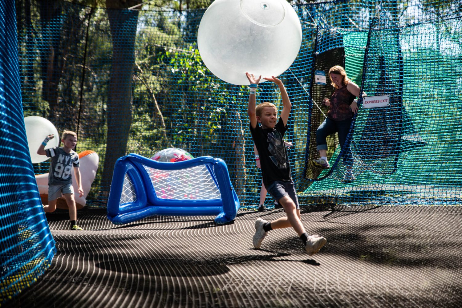 Kids enjoying early bouncers